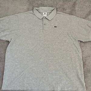 Men’s Lacoste Polo Gray Size 9